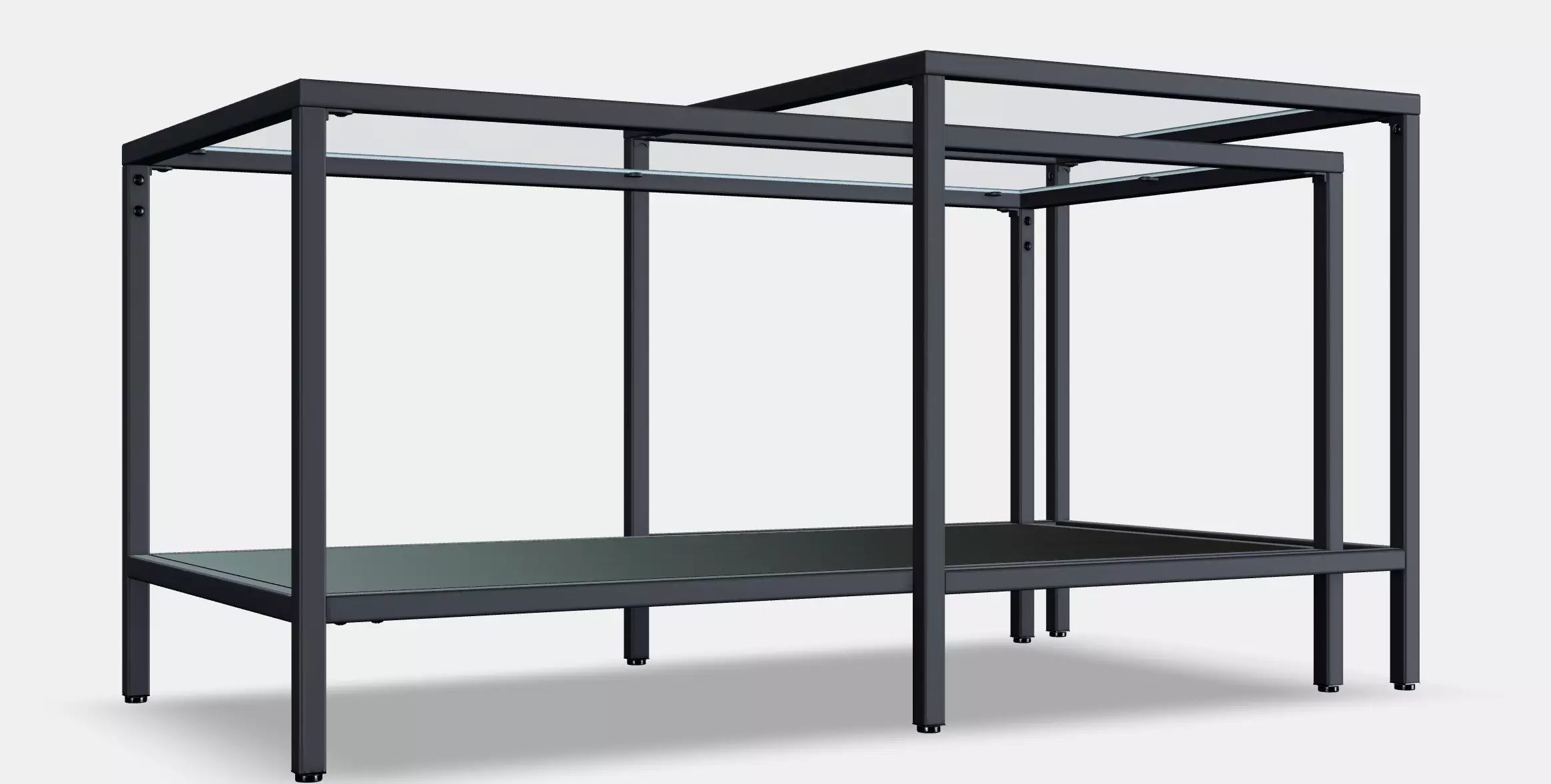 VITTSJO Nesting tables 2 pieces Low-poly 3D model_0