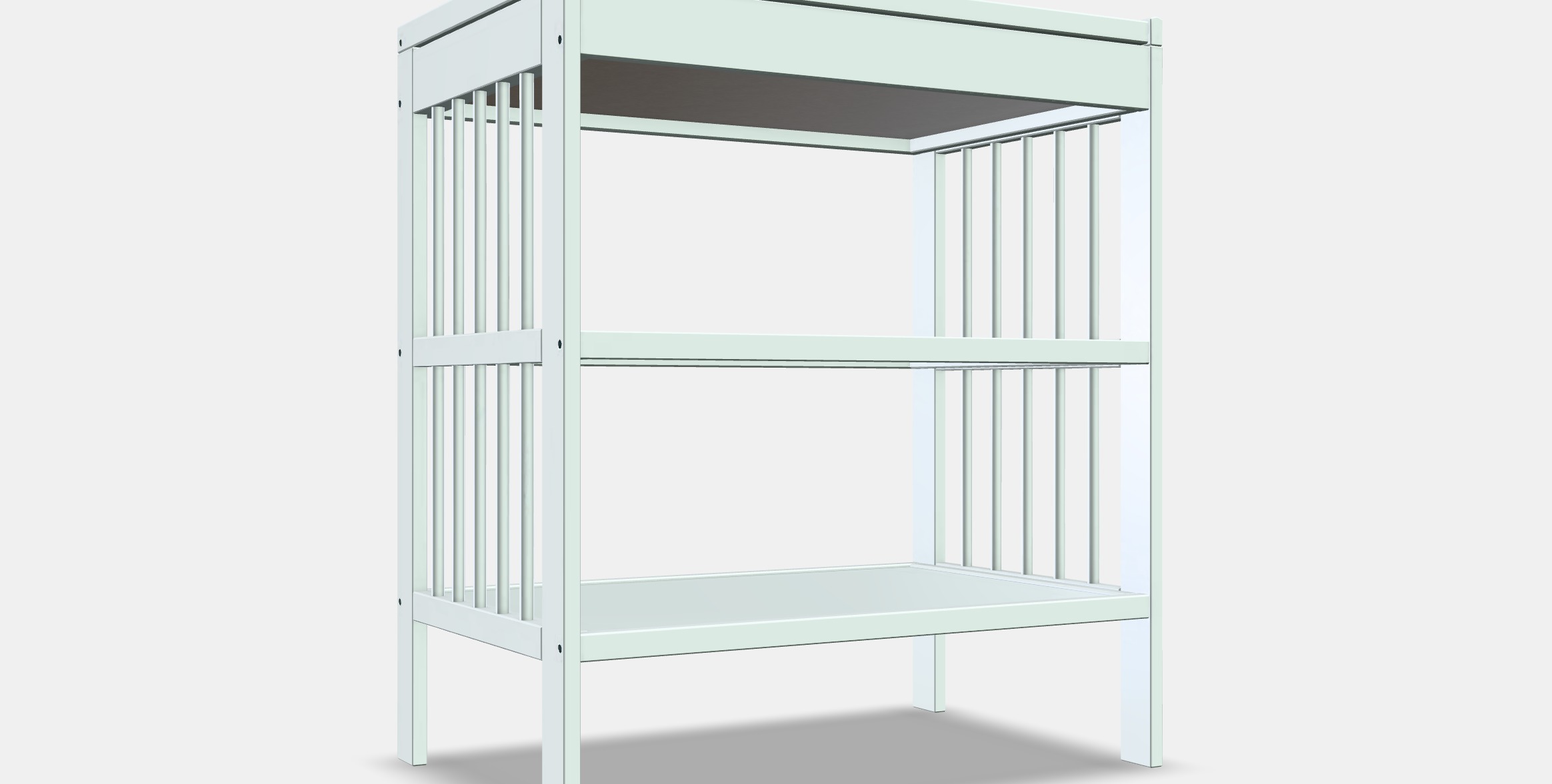 GULLIVER Changing table Low-poly 3D model_9