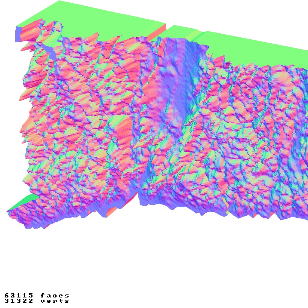 Connecticut USA exaggerated relief map collection Low-poly 3D model_2