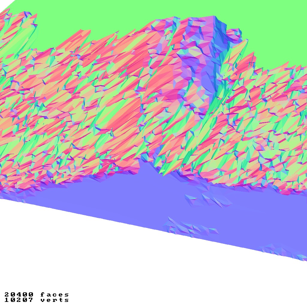 Connecticut USA exaggerated relief map collection Low-poly 3D model_7