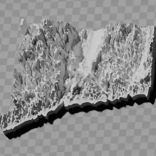 Connecticut USA exaggerated relief map collection Low-poly 3D model Connecticut USA exaggerated relief map collection Low-poly 3D model
