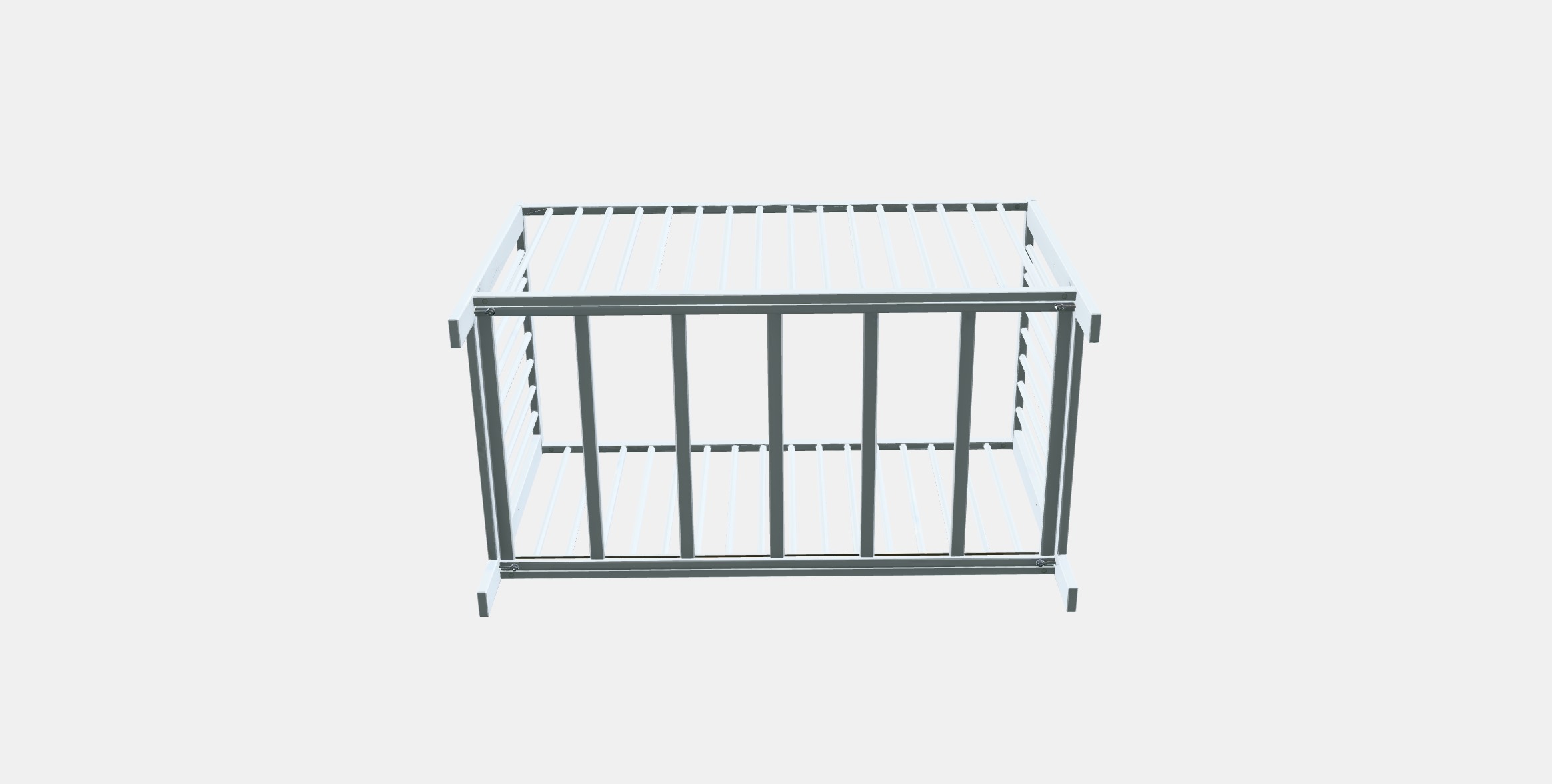 GULLIVER Crib Low-poly 3D model_6