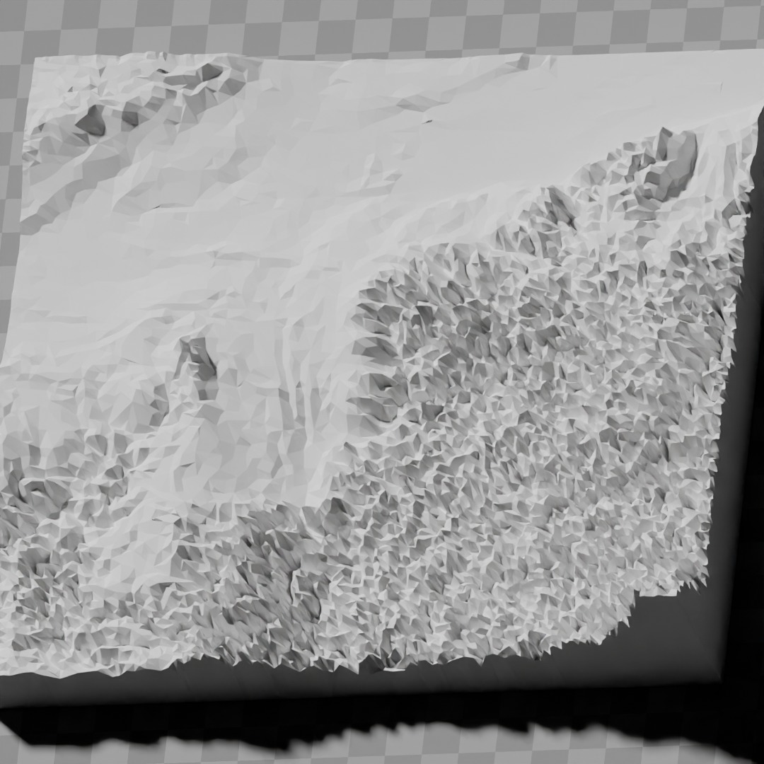 Ohio USA raised relief maps  3D print model_6