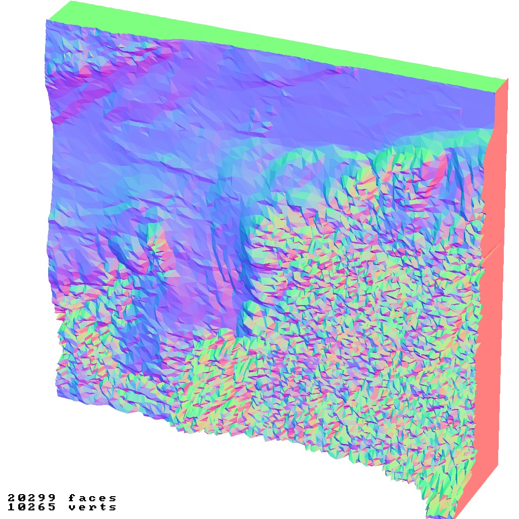 Ohio USA raised relief maps  3D print model_7