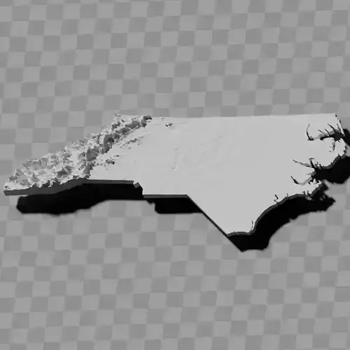 North Carolina USA relief maps collection