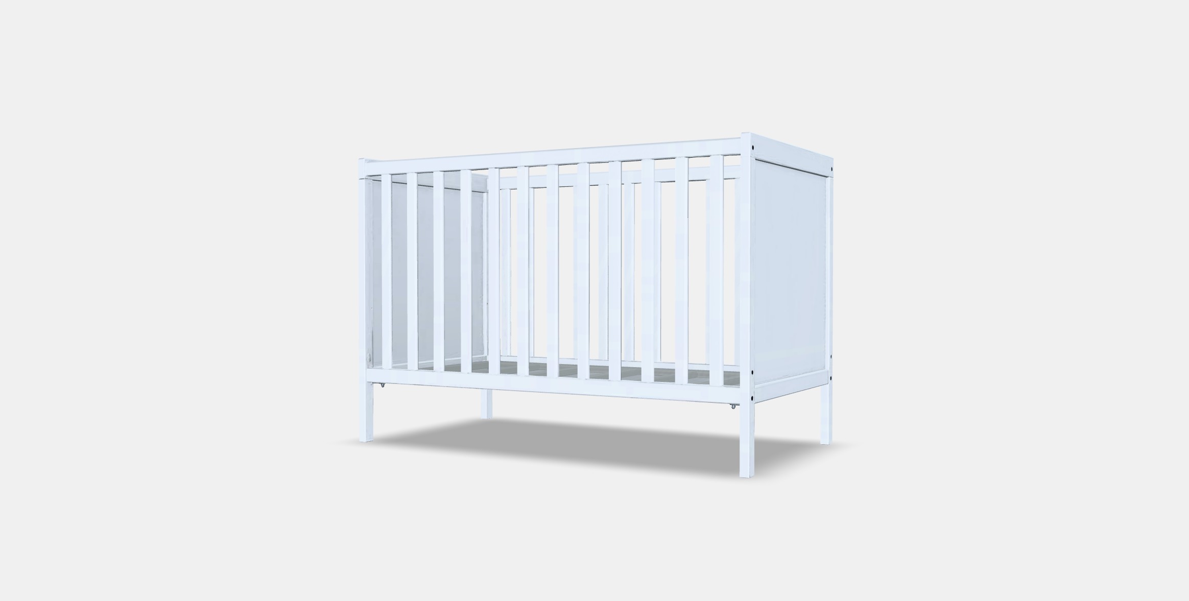 SUNDVIK Crib Low-poly 3D model_3