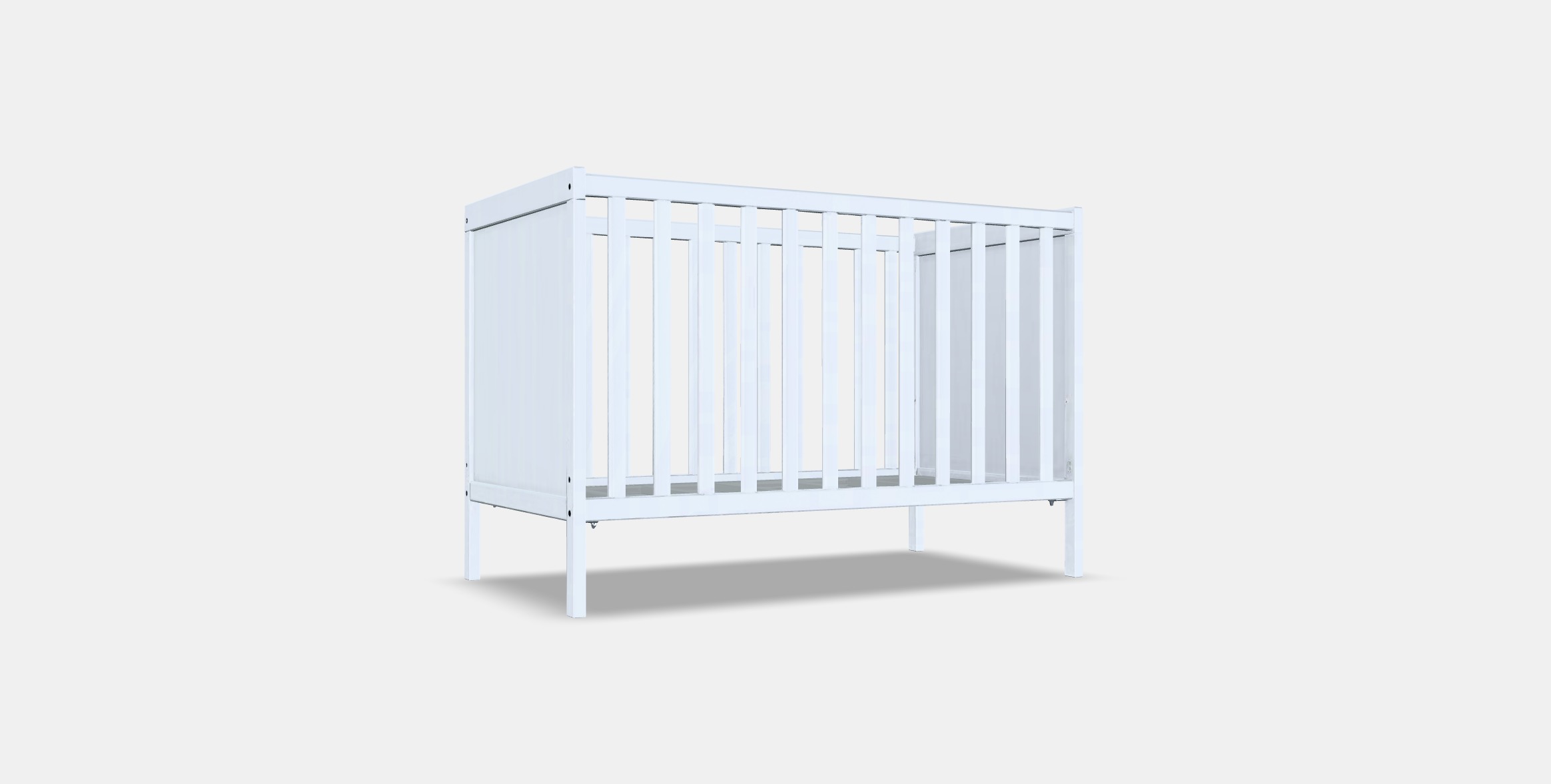 SUNDVIK Crib Low-poly 3D model_16