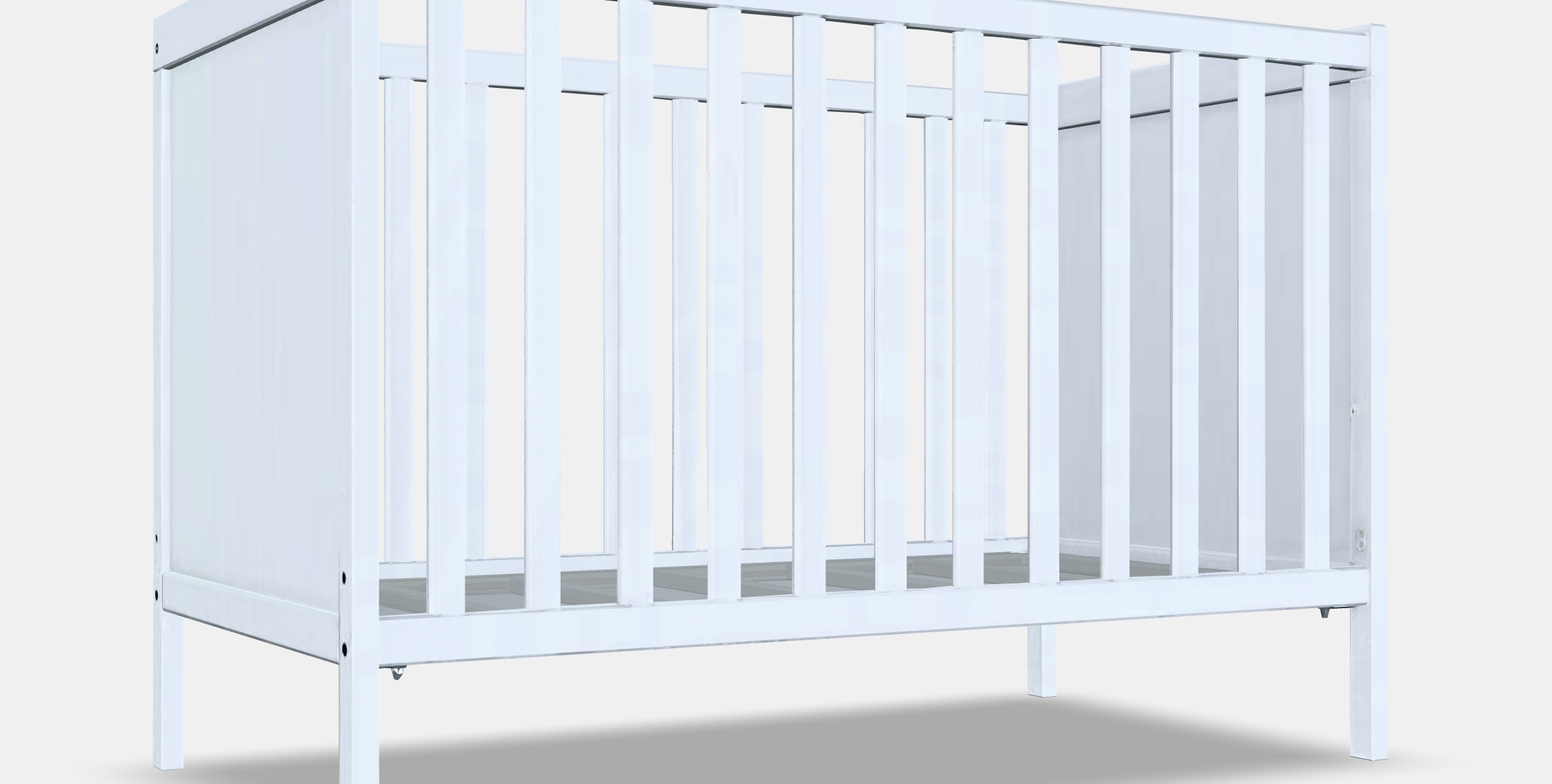 SUNDVIK Crib Low-poly 3D model_4
