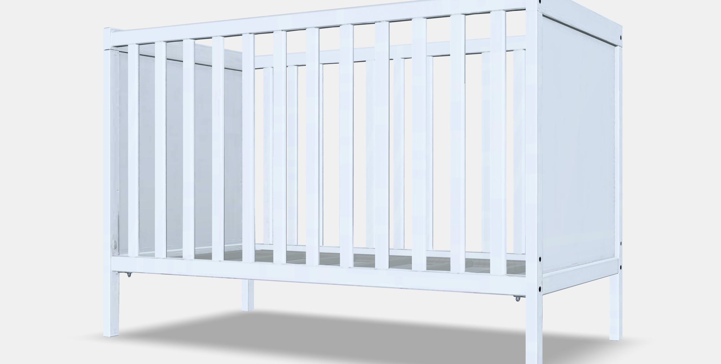 SUNDVIK Crib Low-poly 3D model_6
