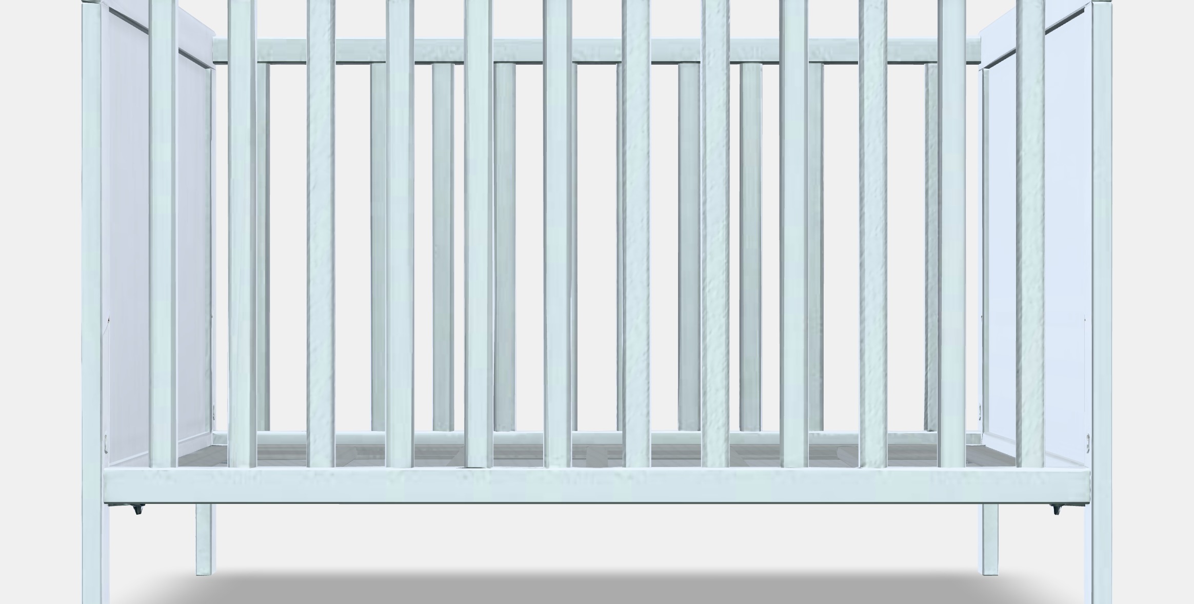 SUNDVIK Crib Low-poly 3D model_10