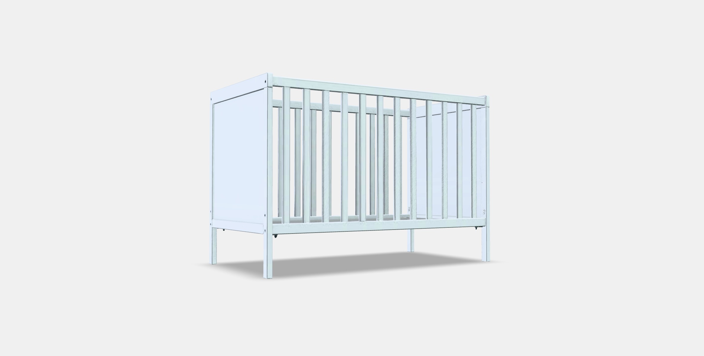 SUNDVIK Crib Low-poly 3D model_2