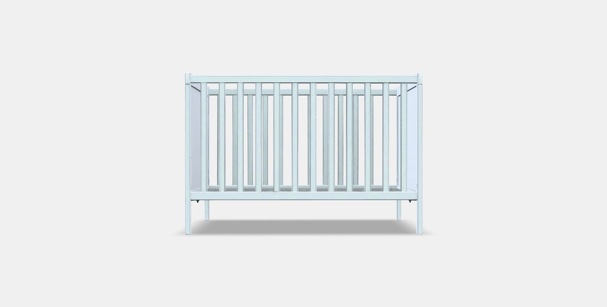 SUNDVIK Crib Low-poly 3D model_9