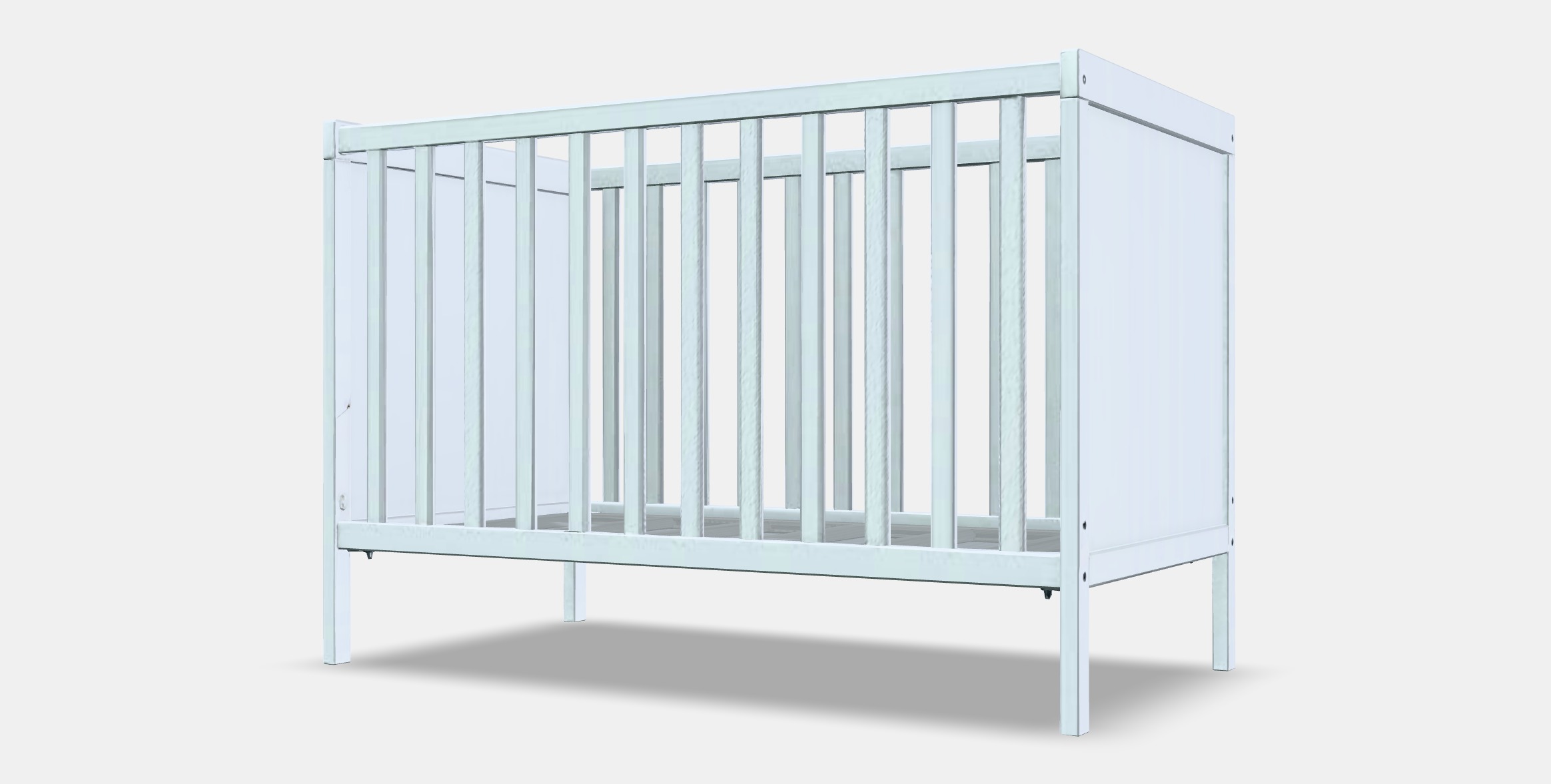 SUNDVIK Crib Low-poly 3D model_12