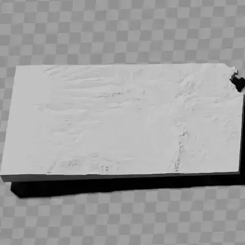 Kansas USA relief maps collection Low-poly 3D model