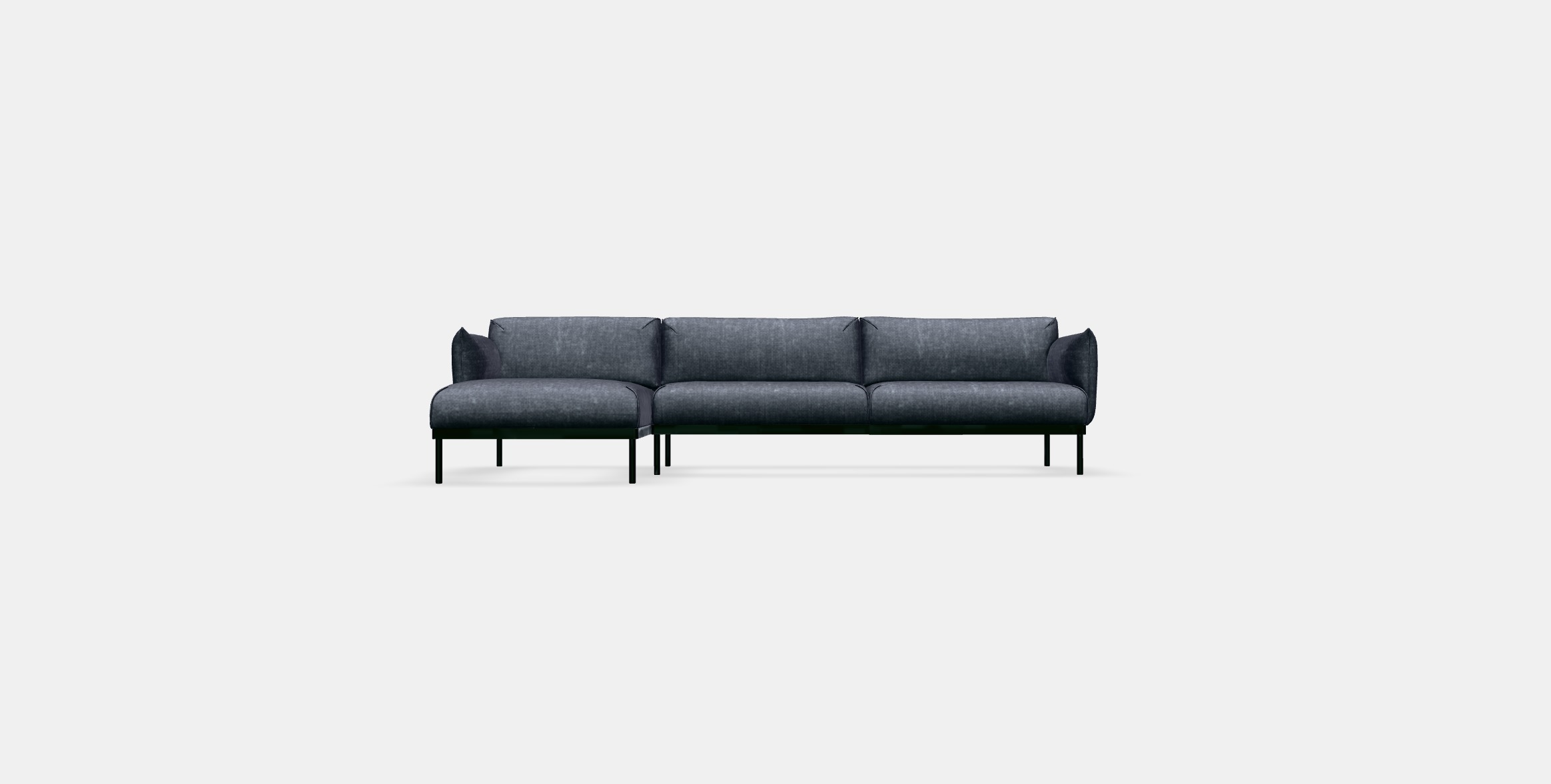APPLARYD 4-seater sofa  chaise longue Low-poly 3D model_9