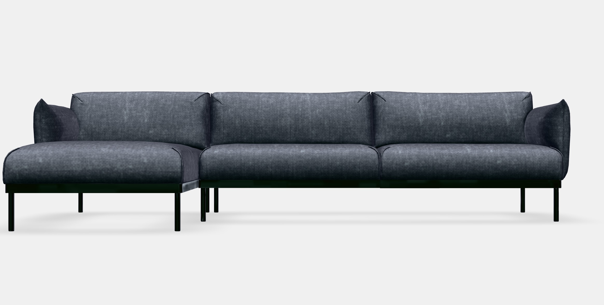 APPLARYD 4-seater sofa  chaise longue Low-poly 3D model_10