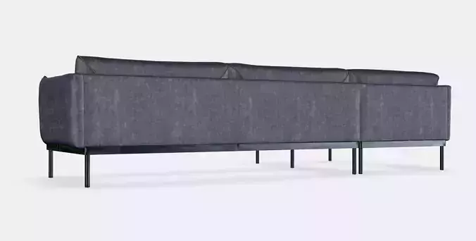 APPLARYD 4-seater sofa  chaise longue Low-poly 3D model