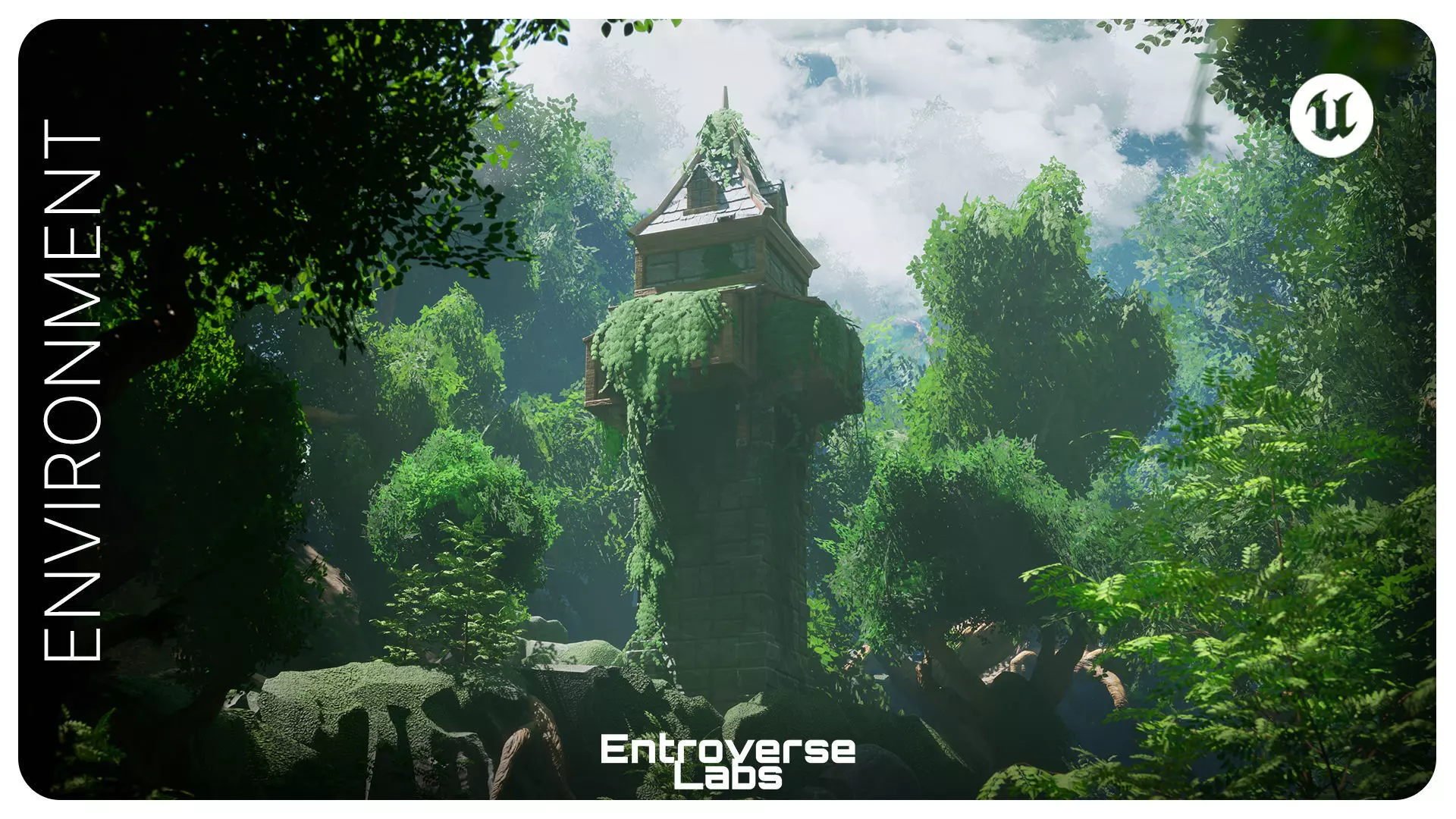 Whispering Grove Unreal Engine Environment Low-poly 3D model