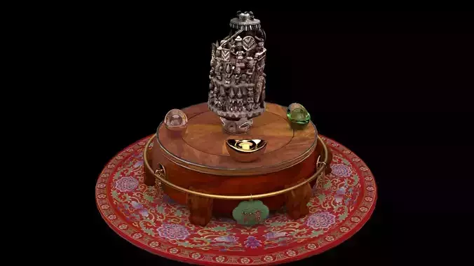  Chinese wooden carved  