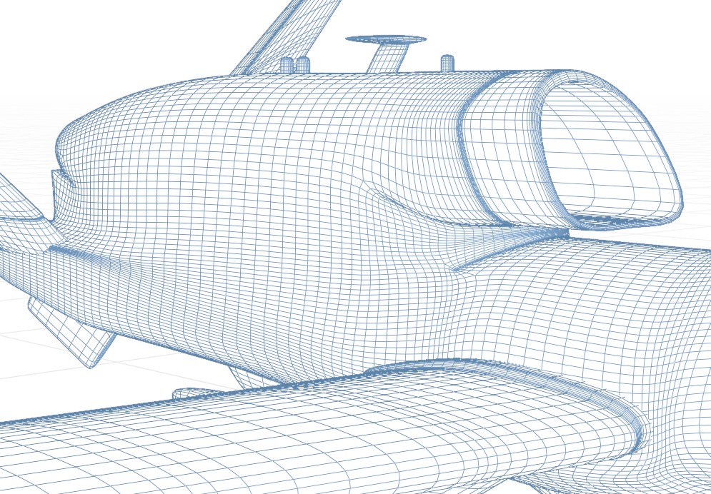 NORTHROP GRUMMAN RQ4D GROUND SURVEILLANCE - AGS NATO GLOBALHAWK- Low-poly 3D model_37