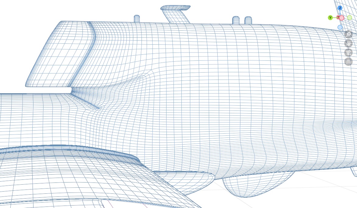 NORTHROP GRUMMAN RQ4D GROUND SURVEILLANCE - AGS NATO GLOBALHAWK- Low-poly 3D model_36