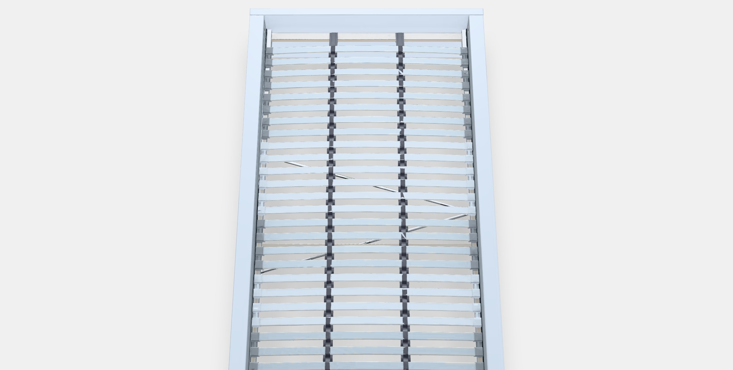 MALM High bed frame 2 Low-poly 3D model_4