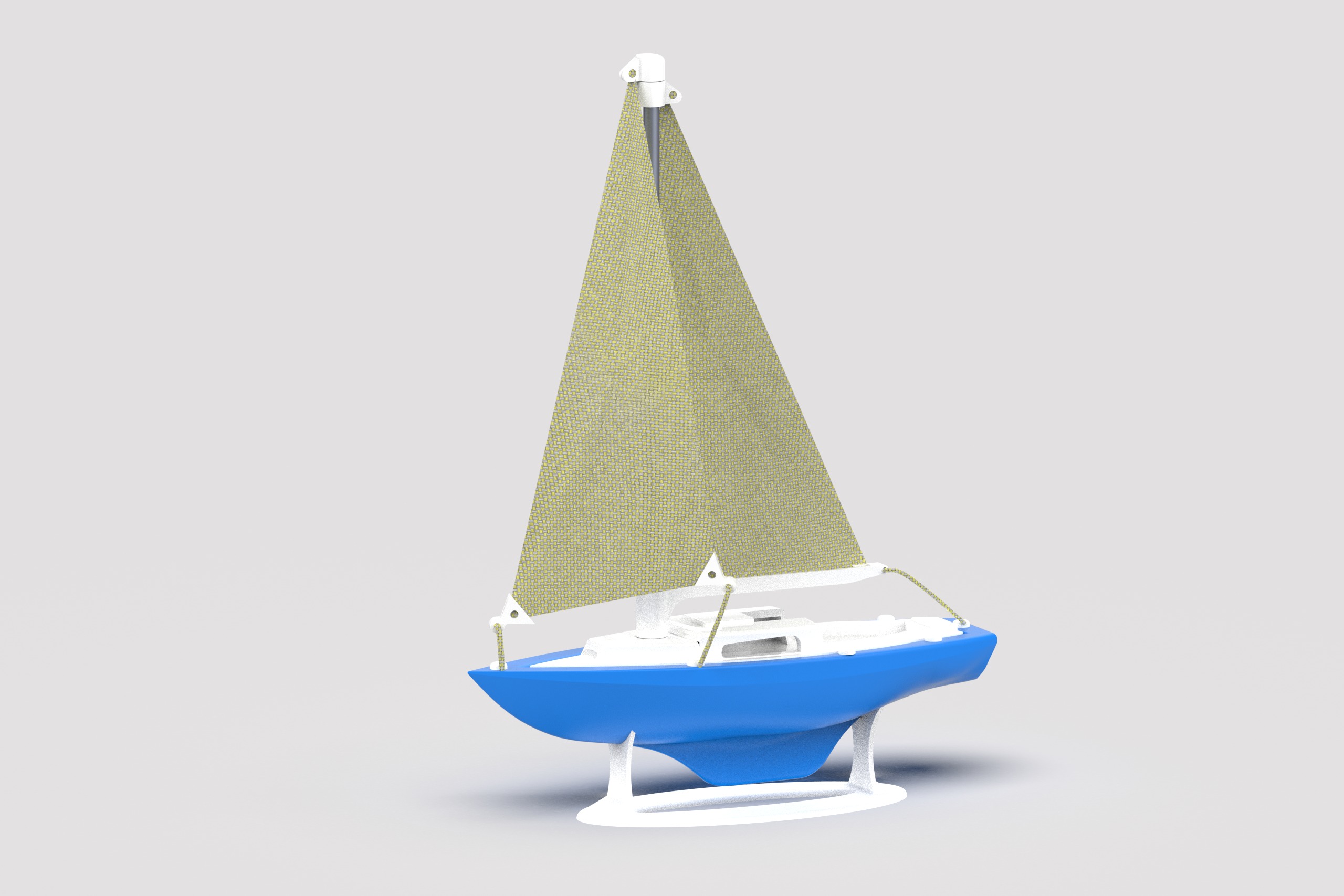 Sailboat 3D print model_1