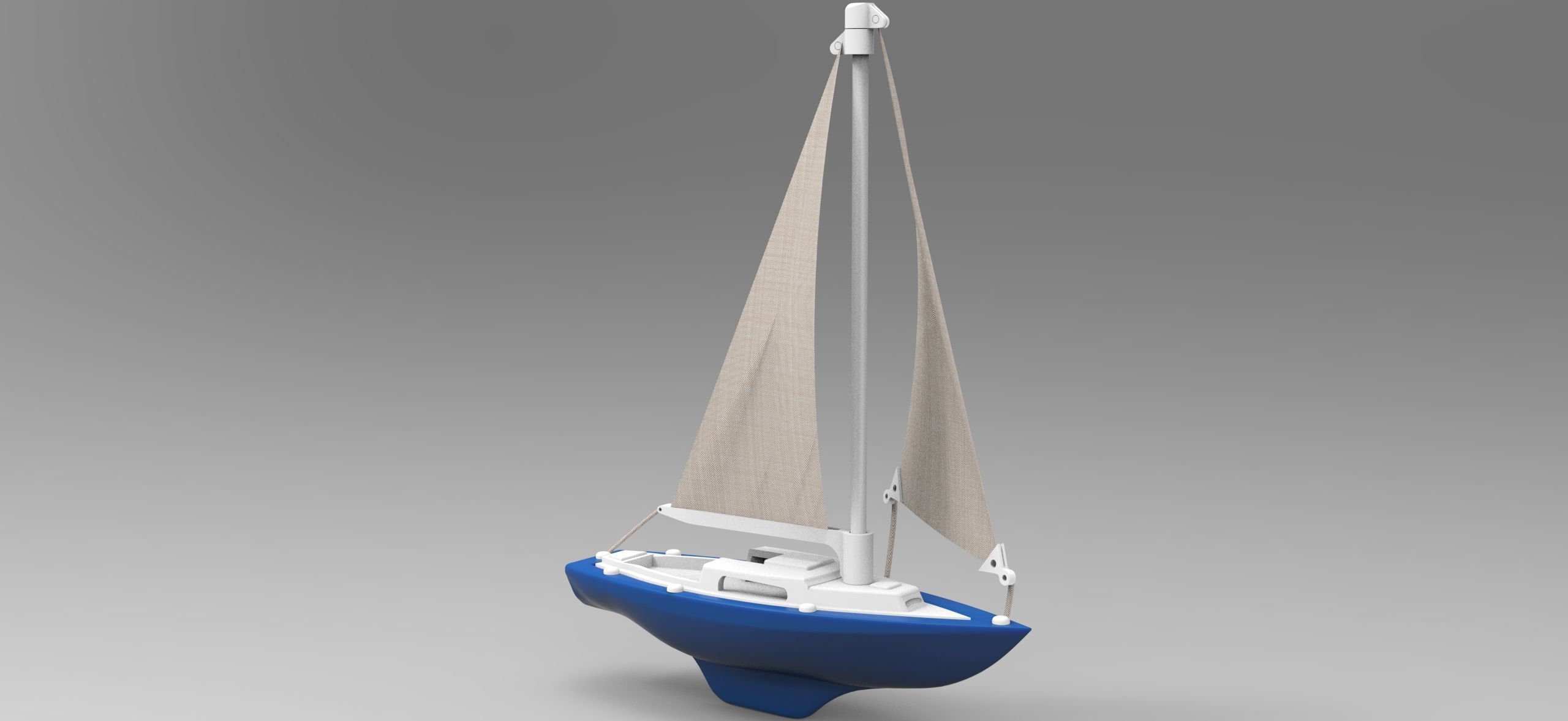 Sailboat 3D print model_2