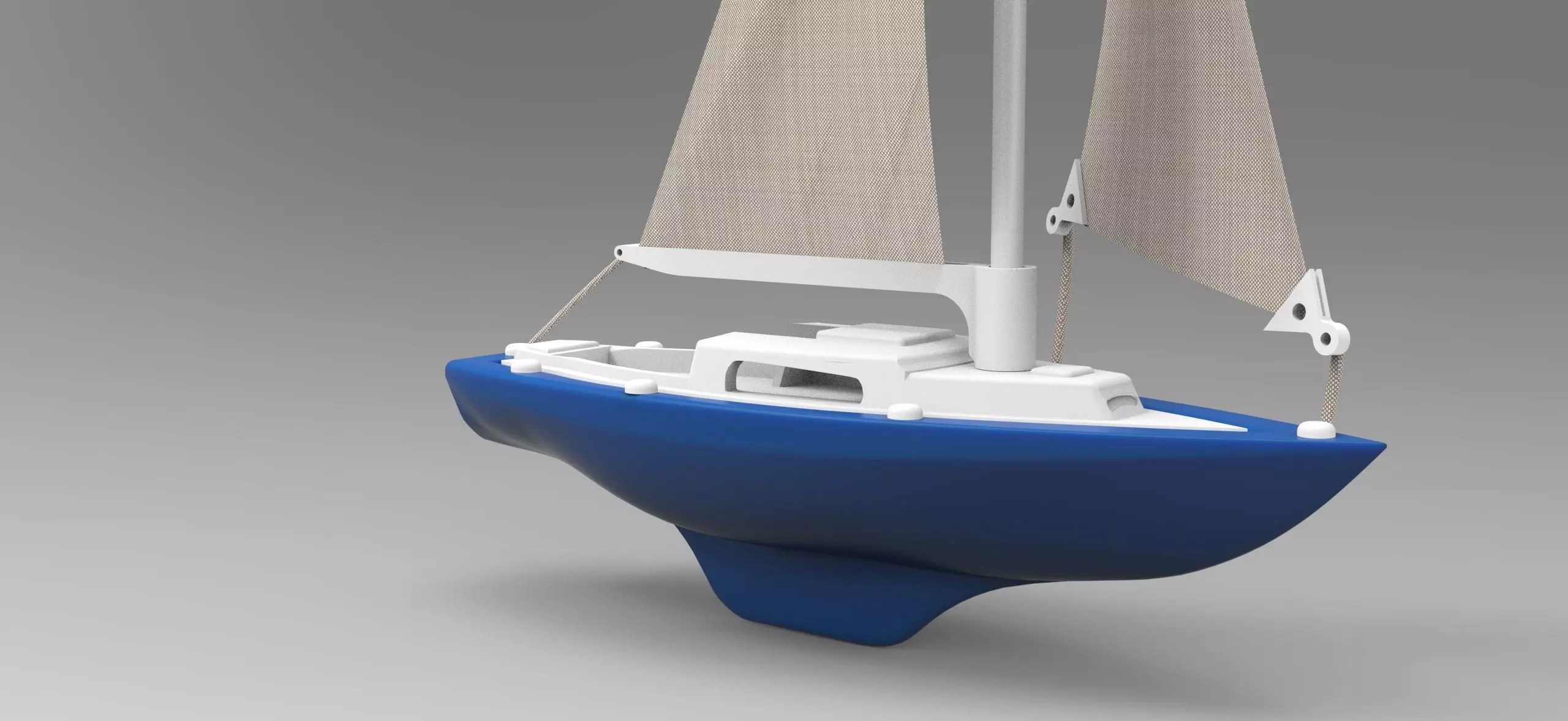 Sailboat 3D print model_0