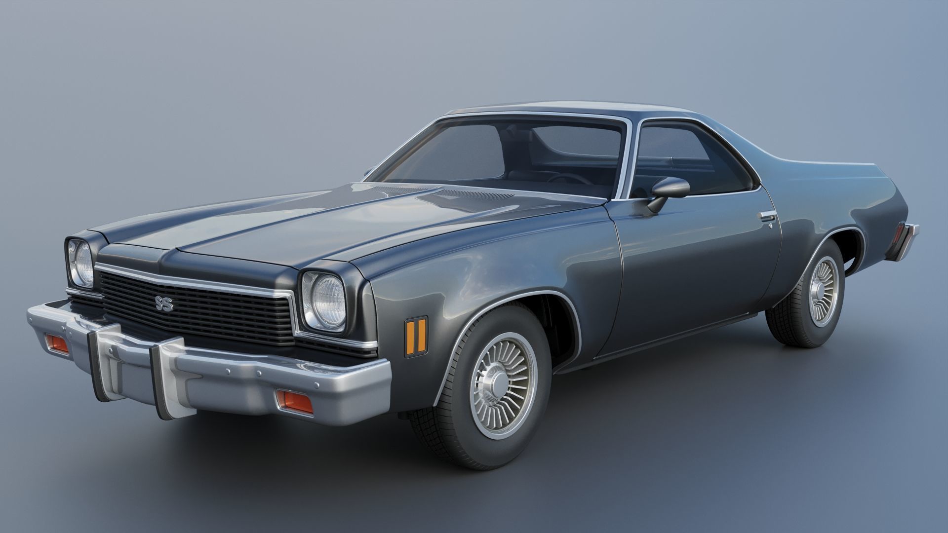 Chevrolet El Camino 1973 3D print model_3