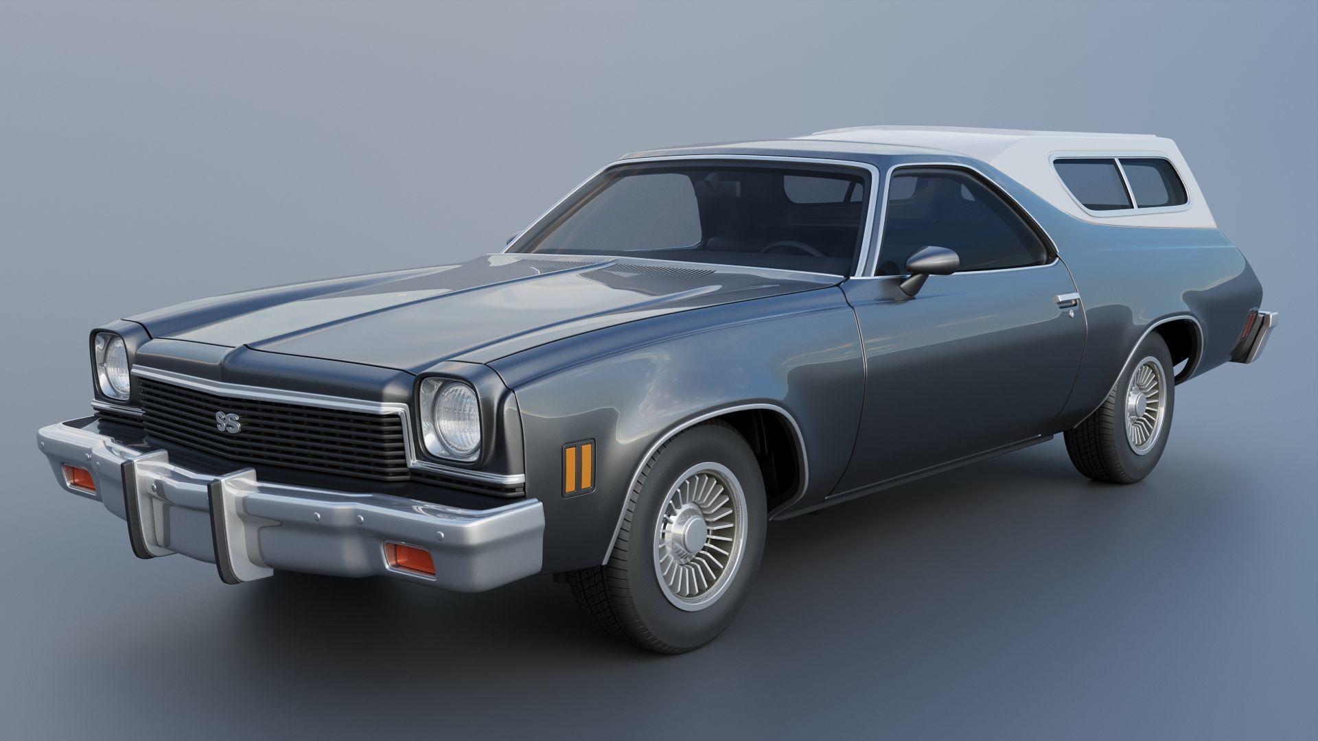 Chevrolet El Camino 1973 3D print model_4