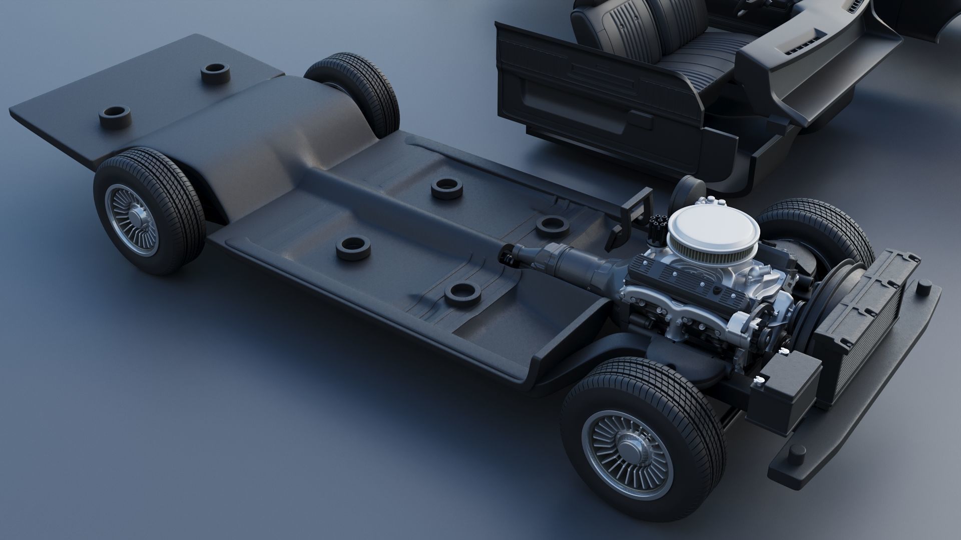 Chevrolet El Camino 1973 3D print model_35