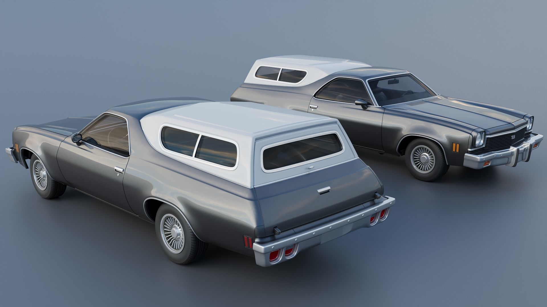Chevrolet El Camino 1973 3D print model_1