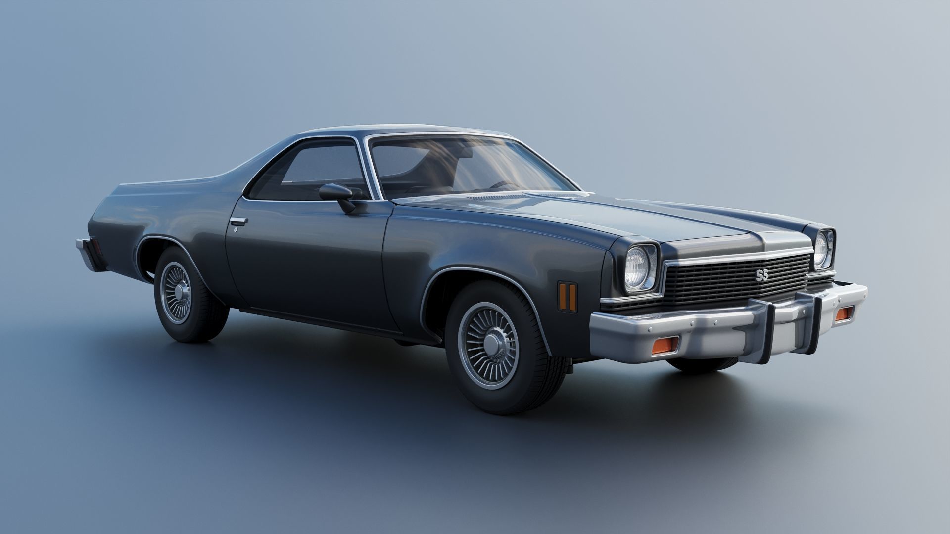 Chevrolet El Camino 1973 3D print model_11