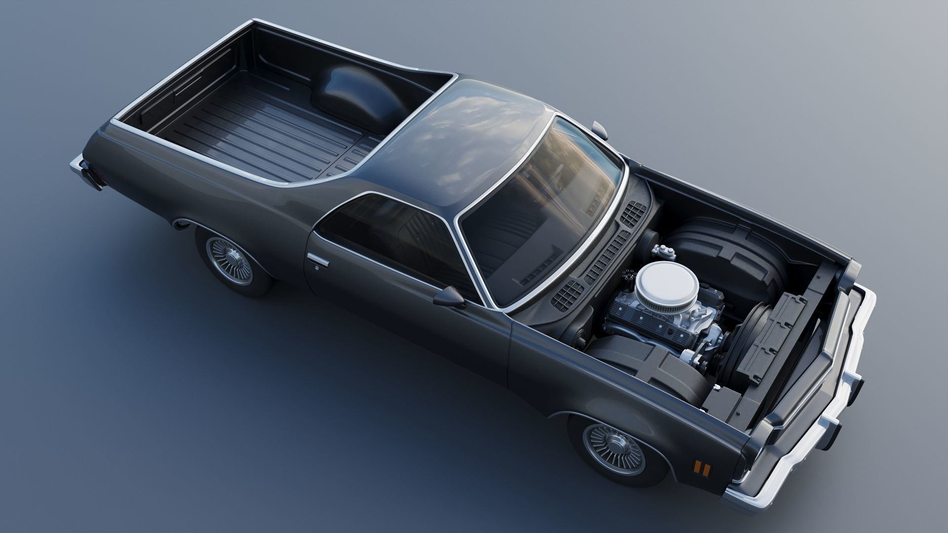 Chevrolet El Camino 1973 3D print model_22