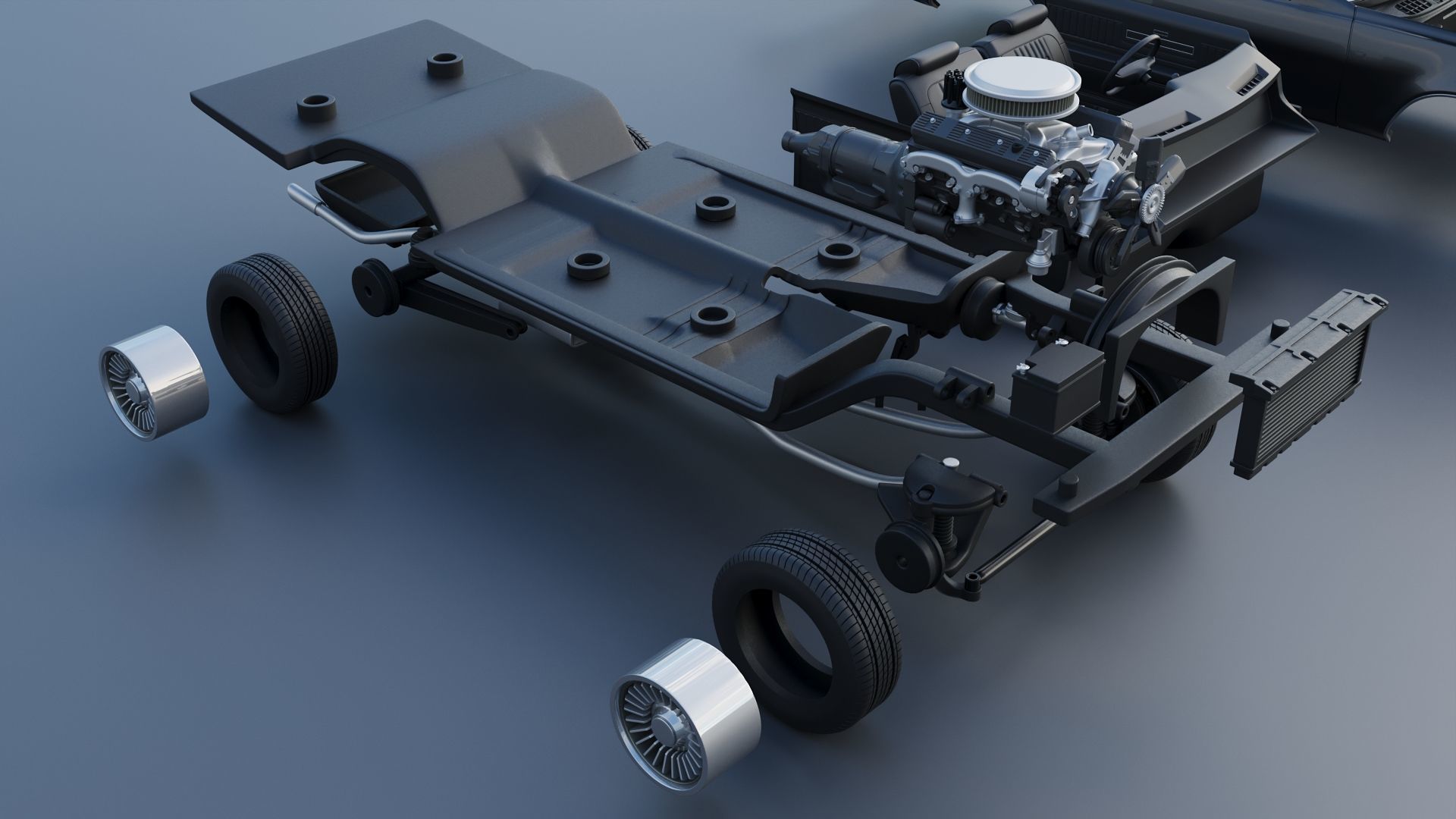 Chevrolet El Camino 1973 3D print model_36