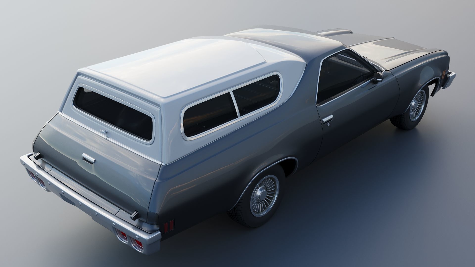 Chevrolet El Camino 1973 3D print model_17