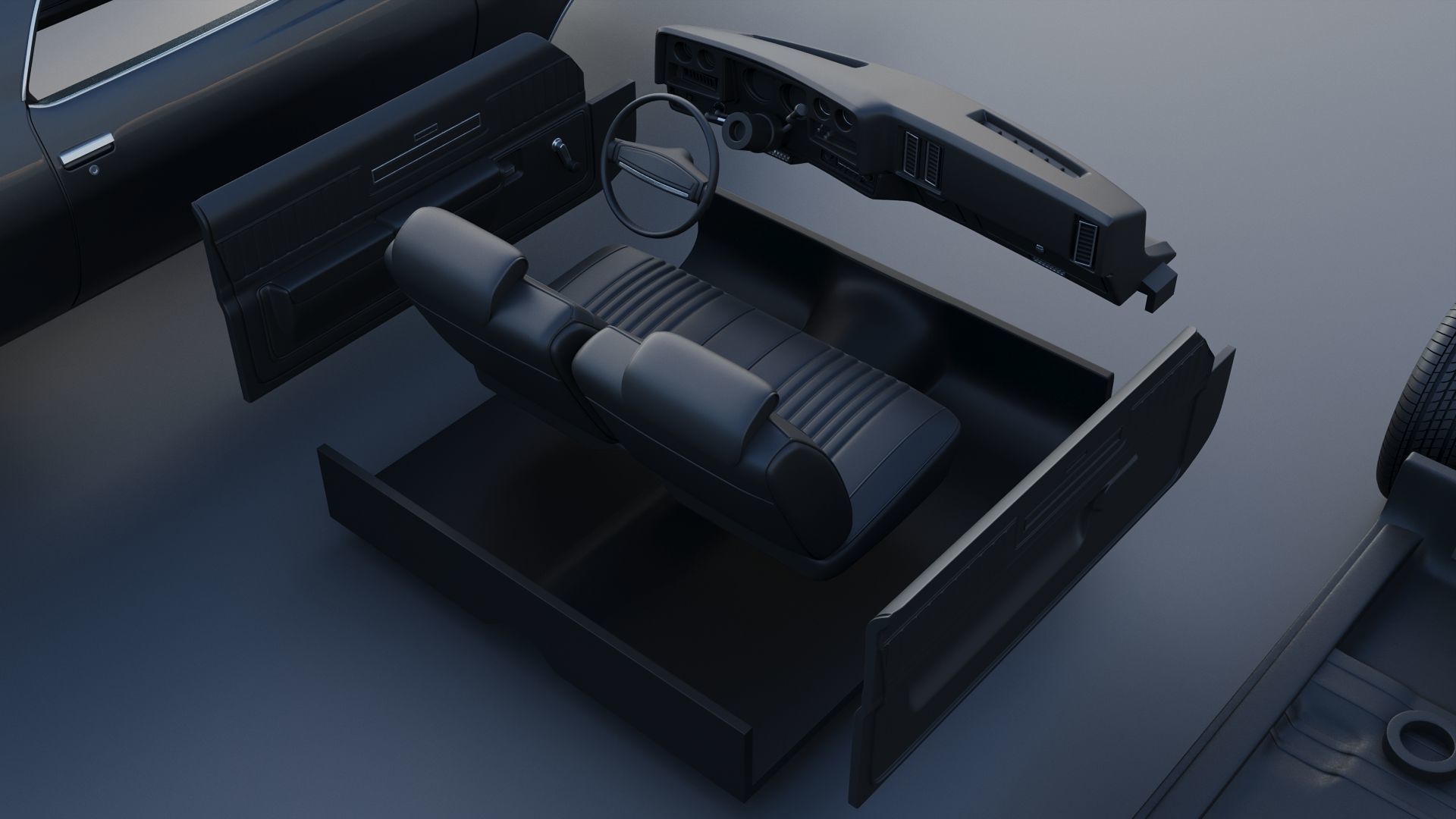 Chevrolet El Camino 1973 3D print model_34