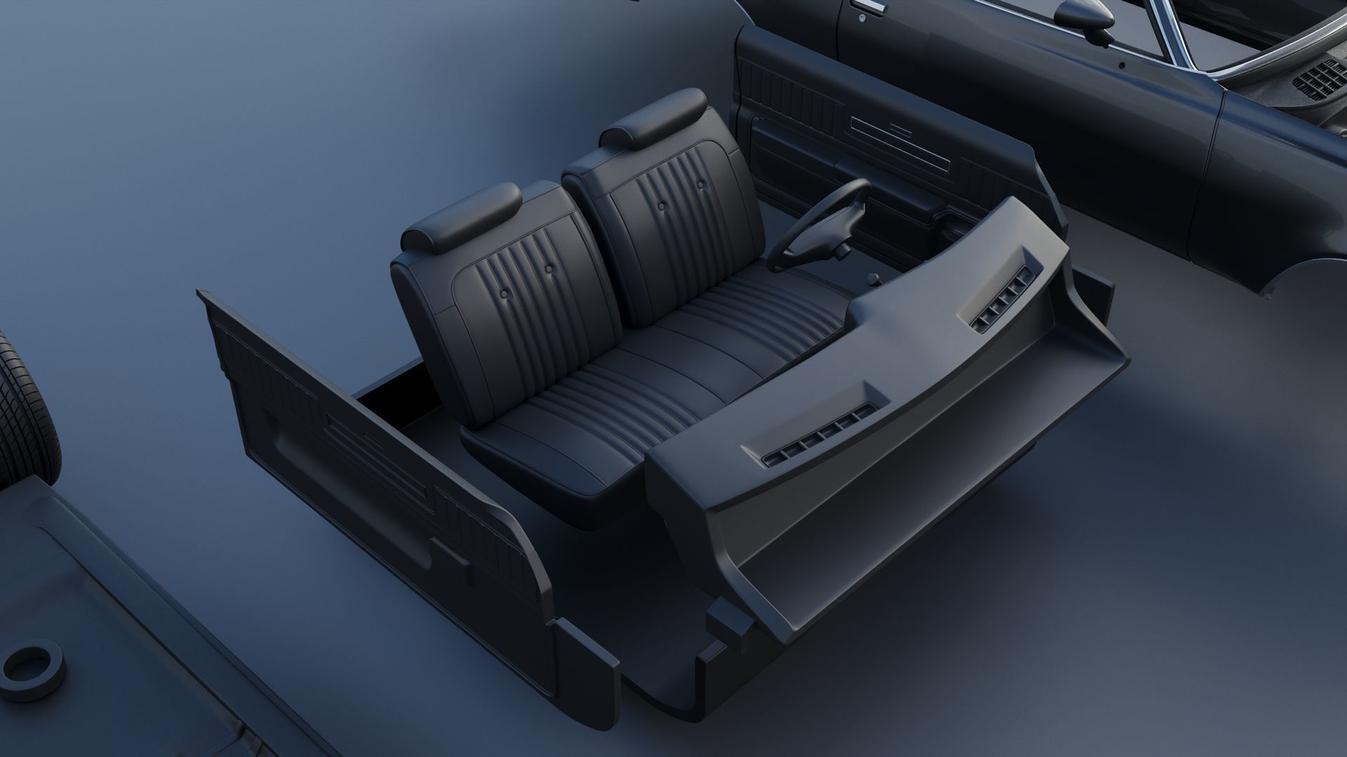 Chevrolet El Camino 1973 3D print model_33