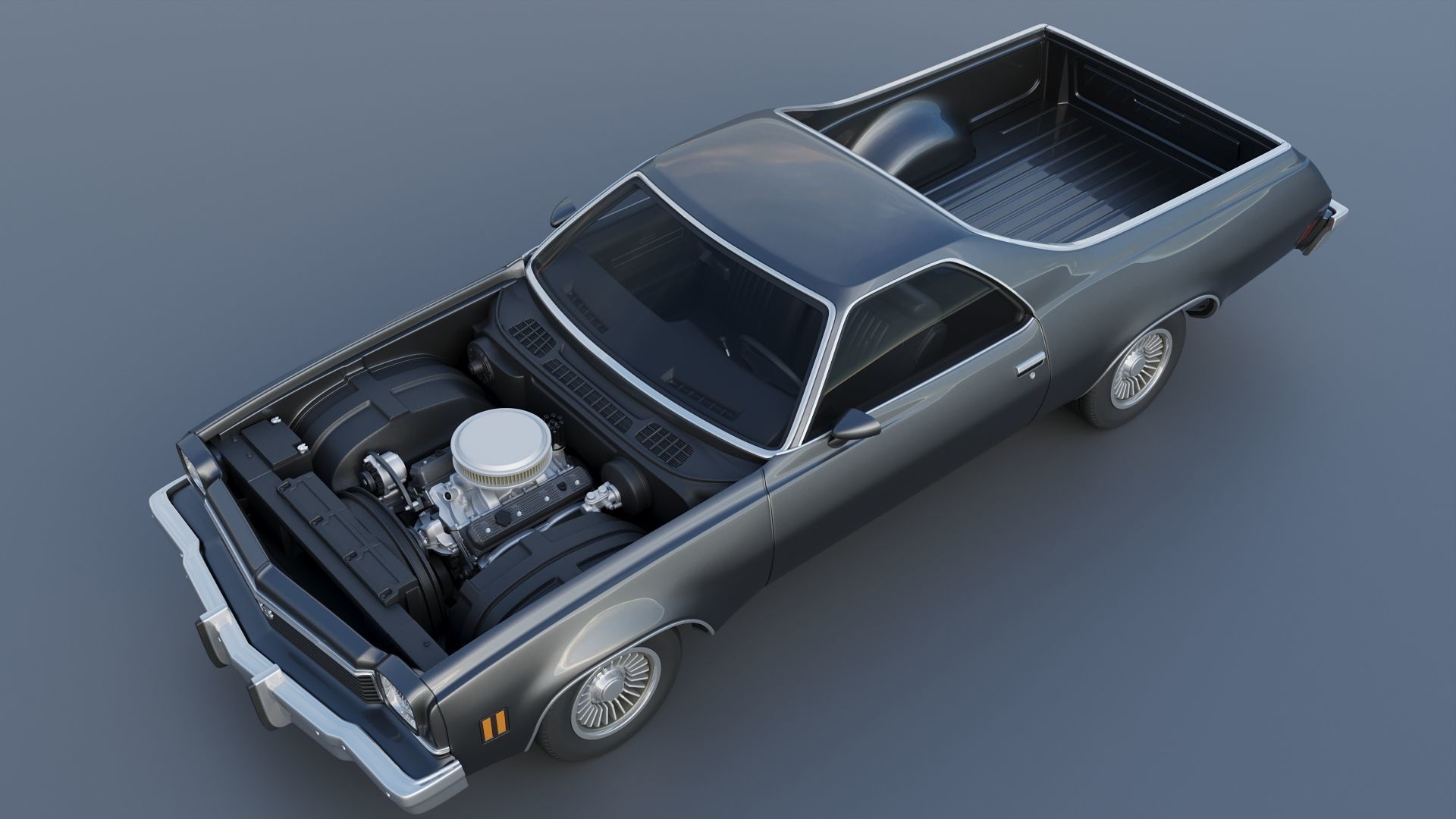 Chevrolet El Camino 1973 3D print model_20