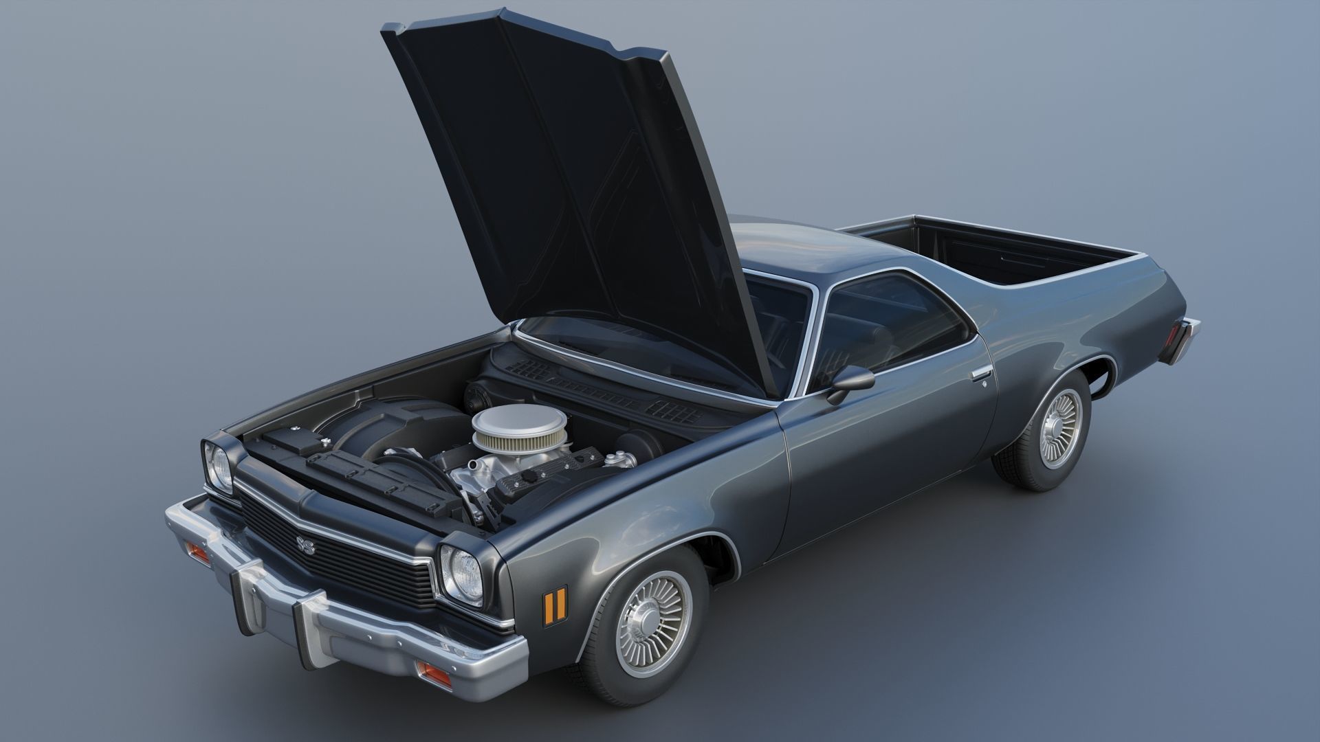 Chevrolet El Camino 1973 3D print model_19