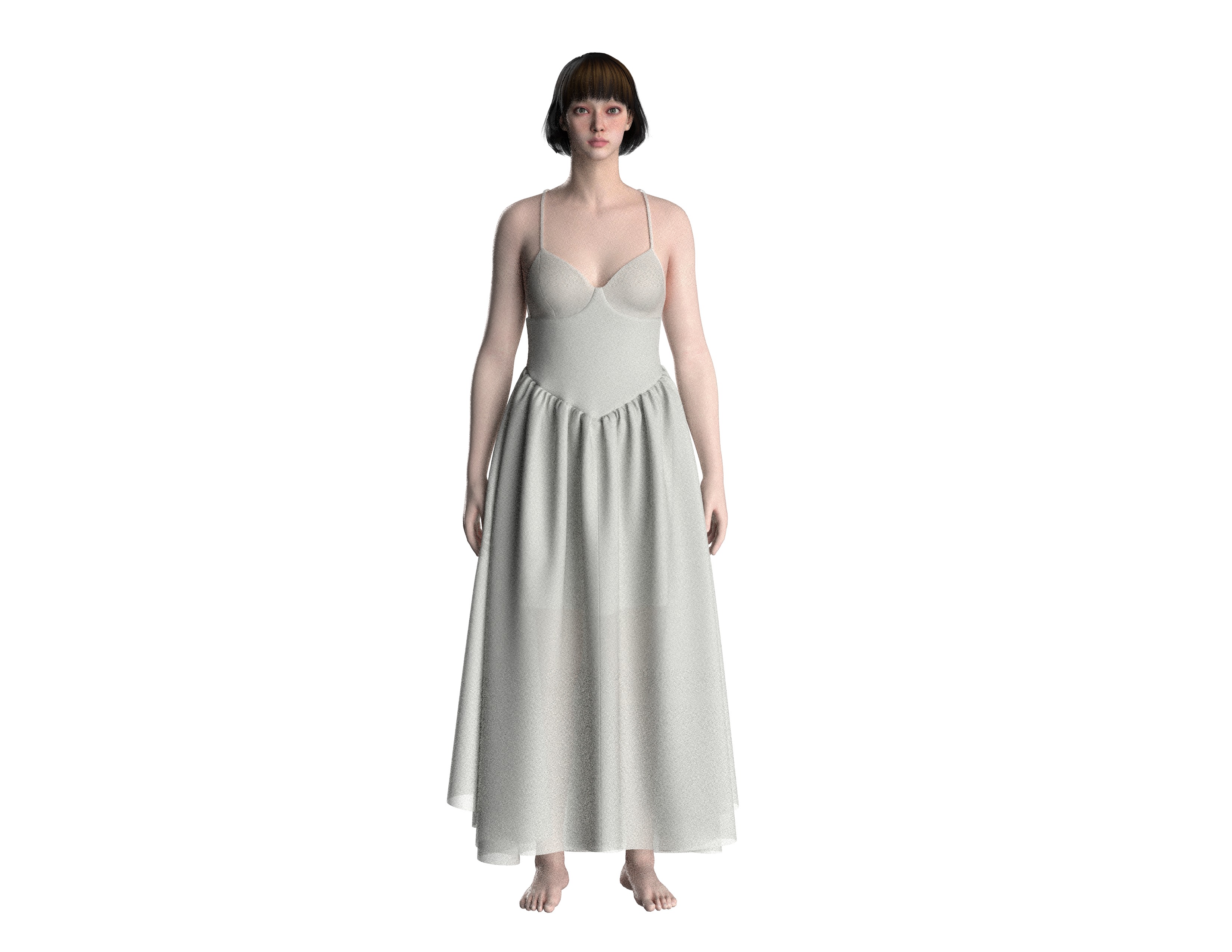 61 strap dress pattern 3D print model_2