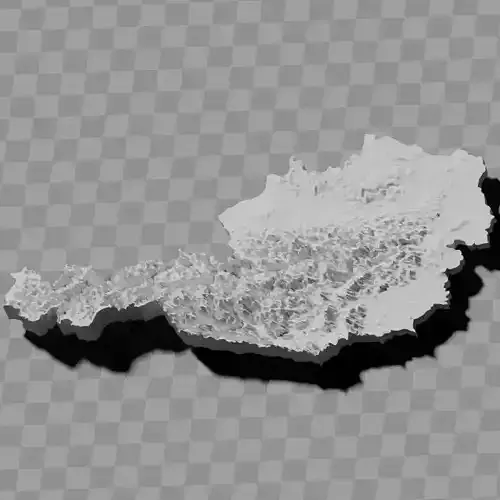 Austria geography relief map collection 