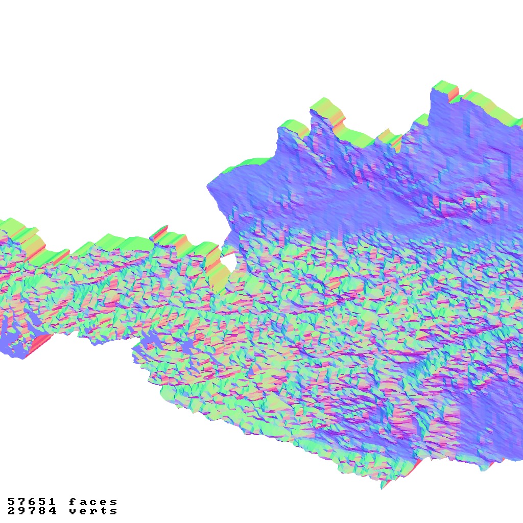 Austria geography relief map collection 3D print model_2