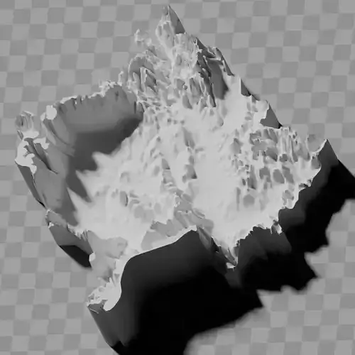 Kosovo terrain relief maps collection