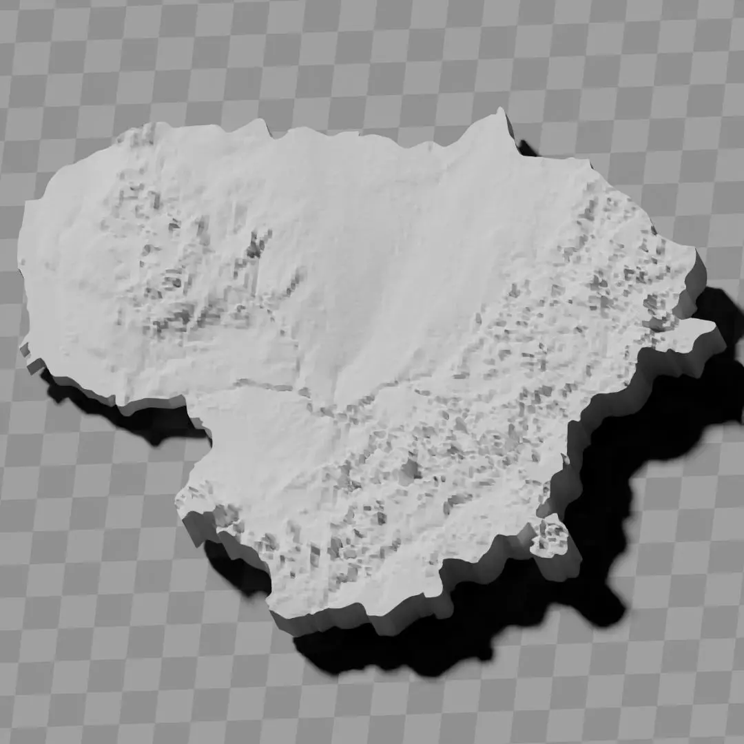 Lithuania relief maps topography collection 3D print model