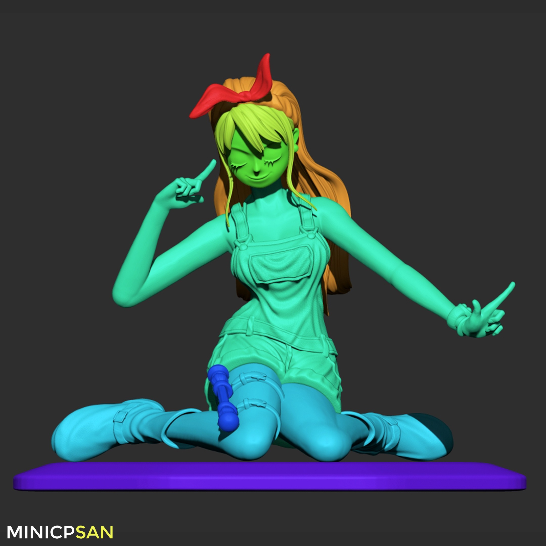 Nami Stampede Outfit 03 - One Piece Anime Figure 3D print model 3D print model_18