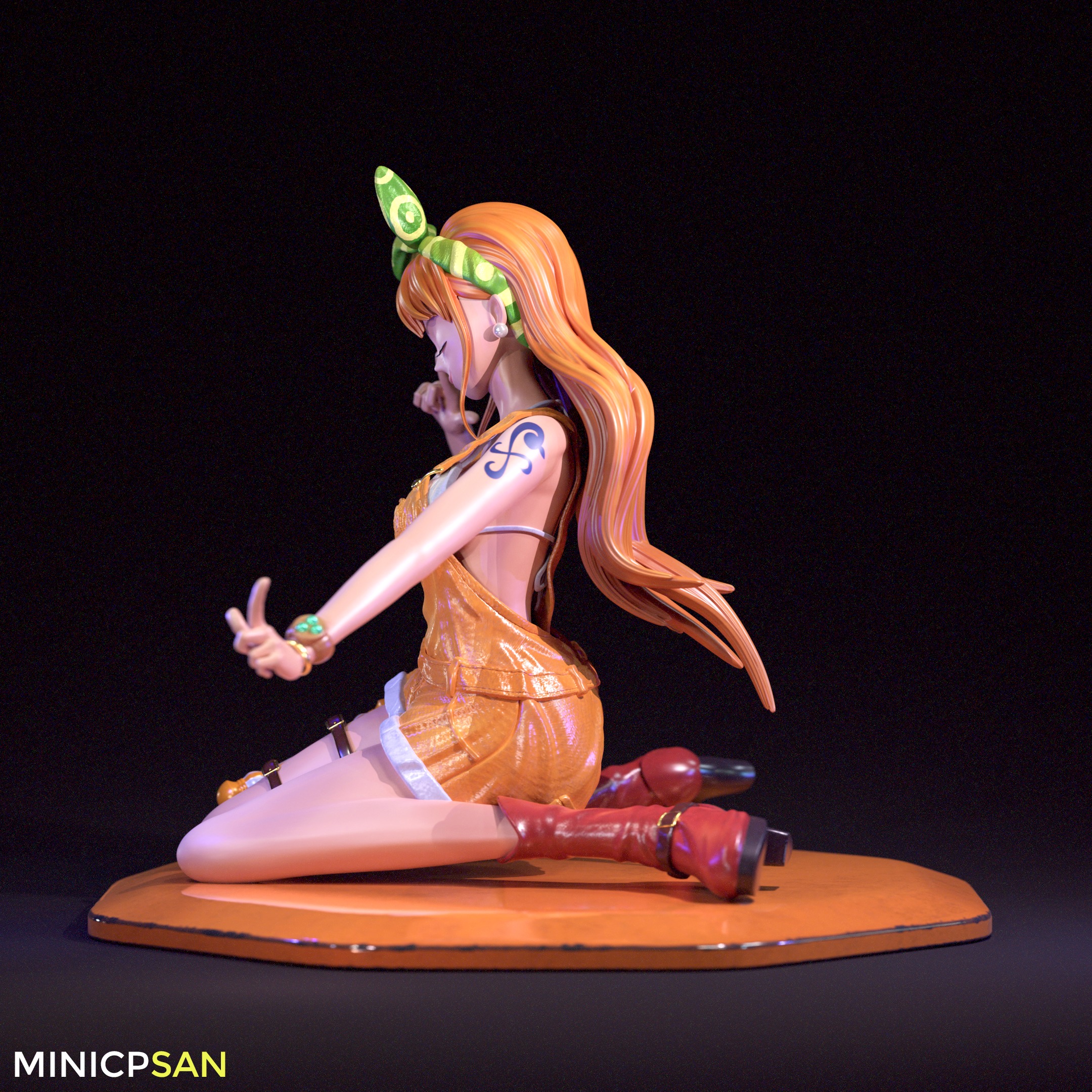 Nami Stampede Outfit 03 - One Piece Anime Figure 3D print model 3D print model_3