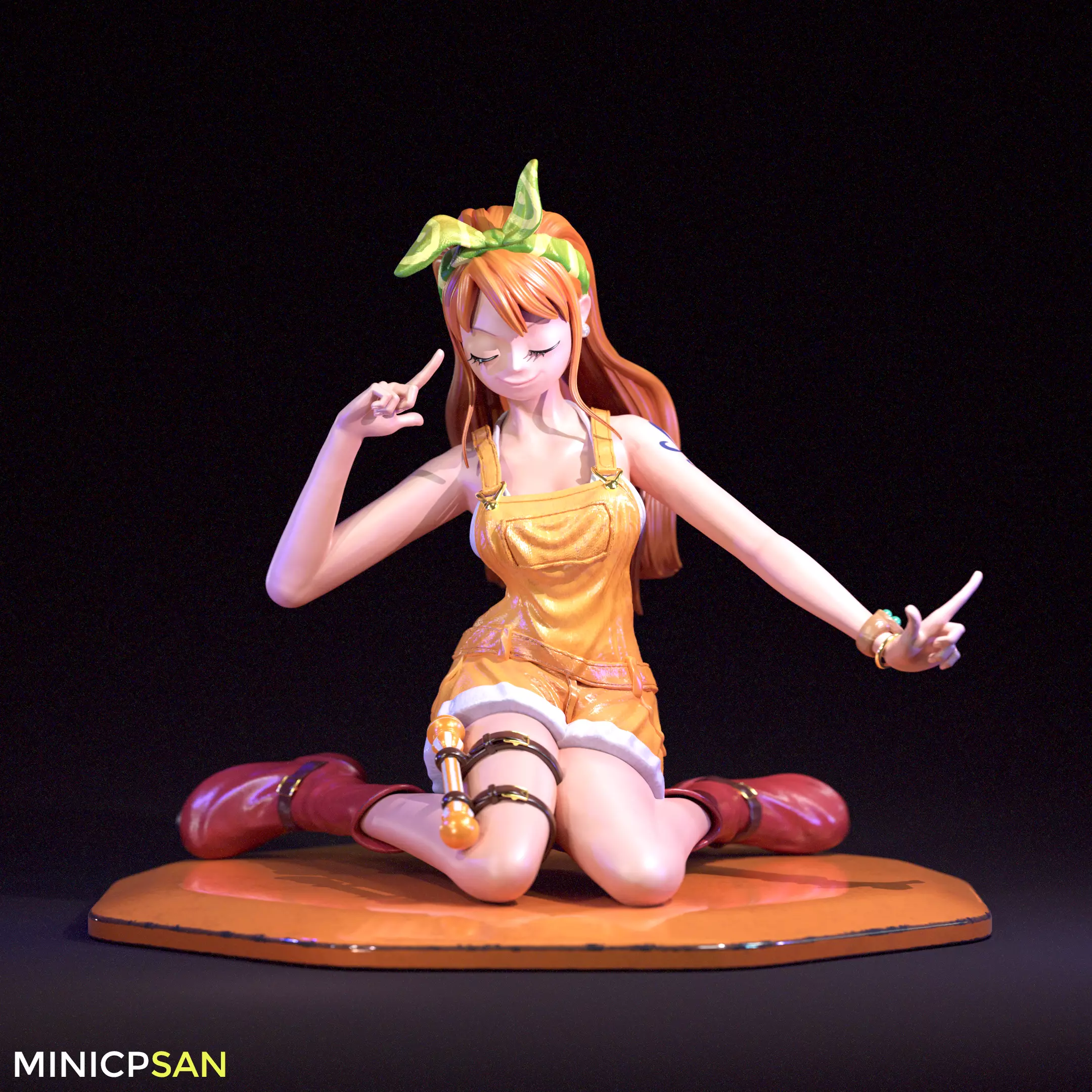Nami Stampede Outfit 03 - One Piece Anime Figure 3D print model 3D print model_0