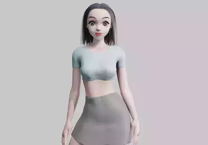 cute Young Woman V22804 